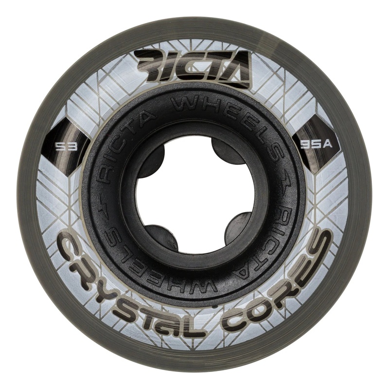 Ricta Crystal Core Wheels 53mm 99a- Black/Clear (Set)