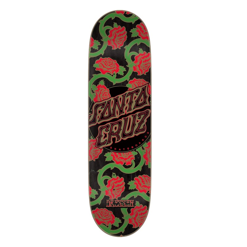 Santa Cruz Dressen Roses Dot VX Skateboard Deck – 8.80