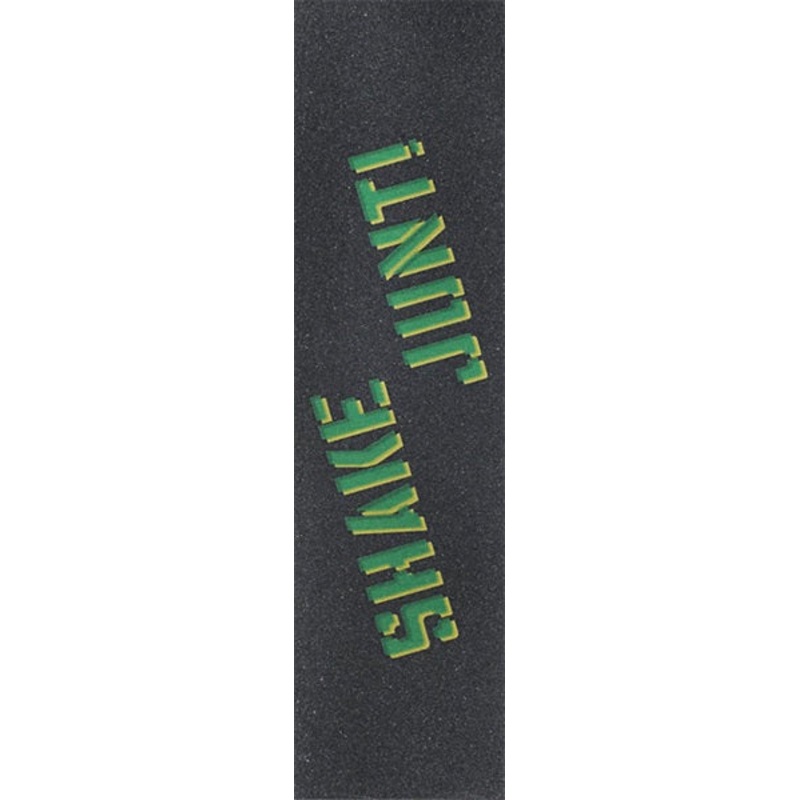 Shake Junt Sprayed Single Sheet Griptape  9″x33″ – Black/Green/Yellow
