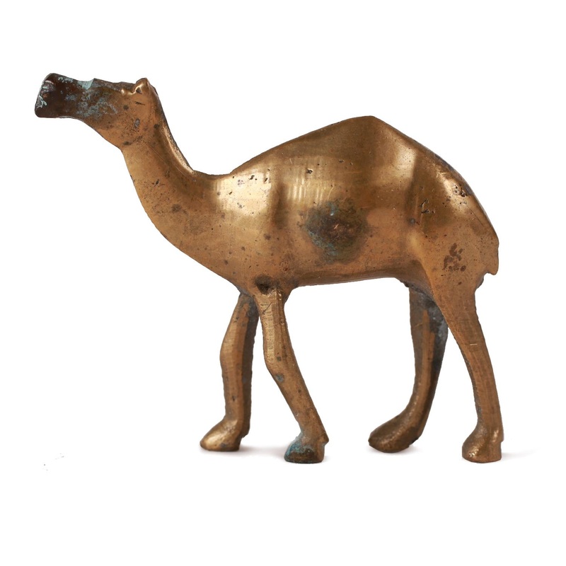 Vintage Brass Camel Statuette