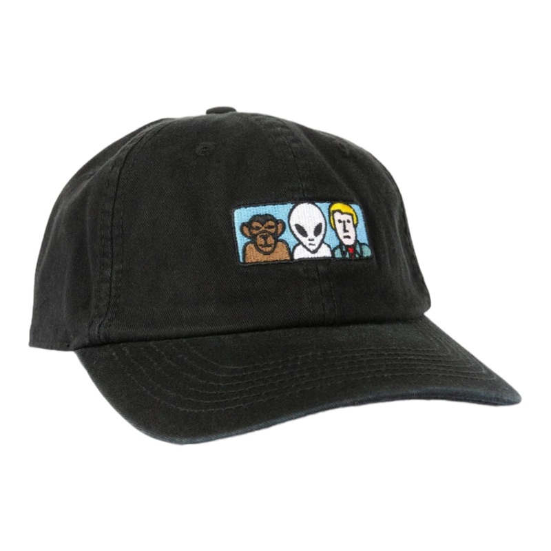 ALIEN WORKSHOP MISSING LINK EMBROIDERED TWILL CAP BLACK