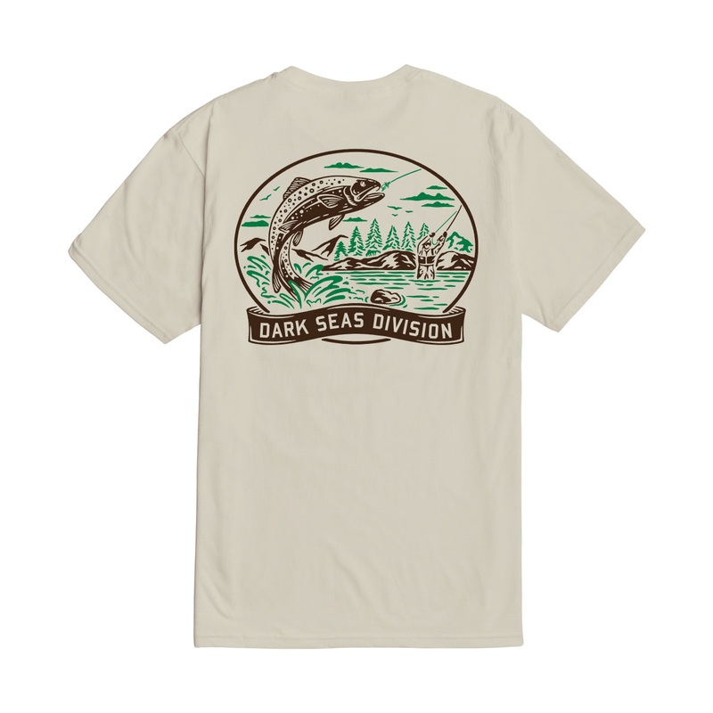 DARK SEAS GREAT OUTDOORS TEE CREAM MEDIUM