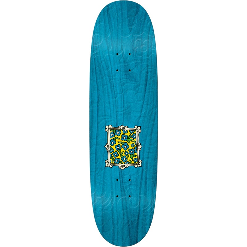Krooked Flower Frame Embossed Egg Skateboard Deck – 8.75
