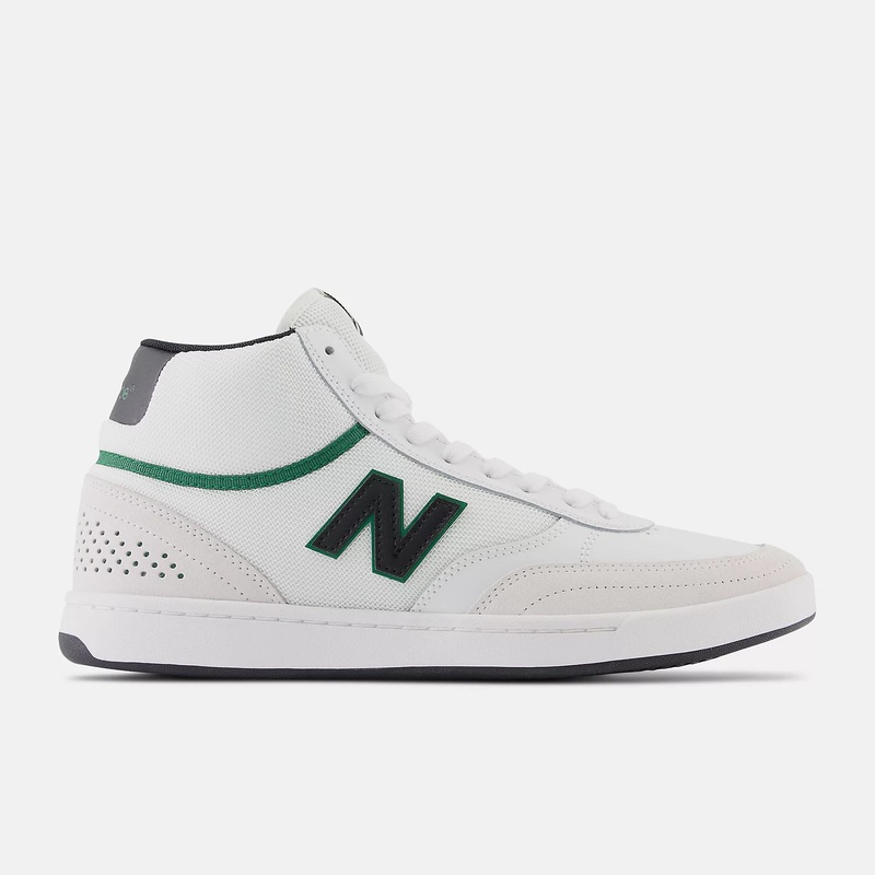 New Balance Shoes Numeric 440 High – White/Black and Green 9 Black