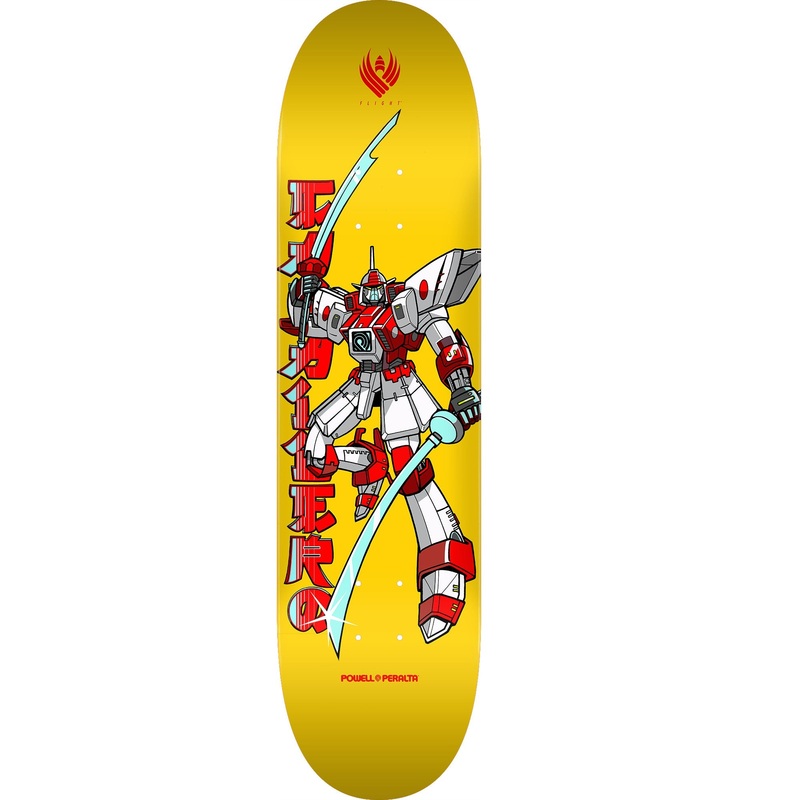 Powell Peralta Steve Caballero Gundam Flight Skateboard Deck – 8.25 Yellow