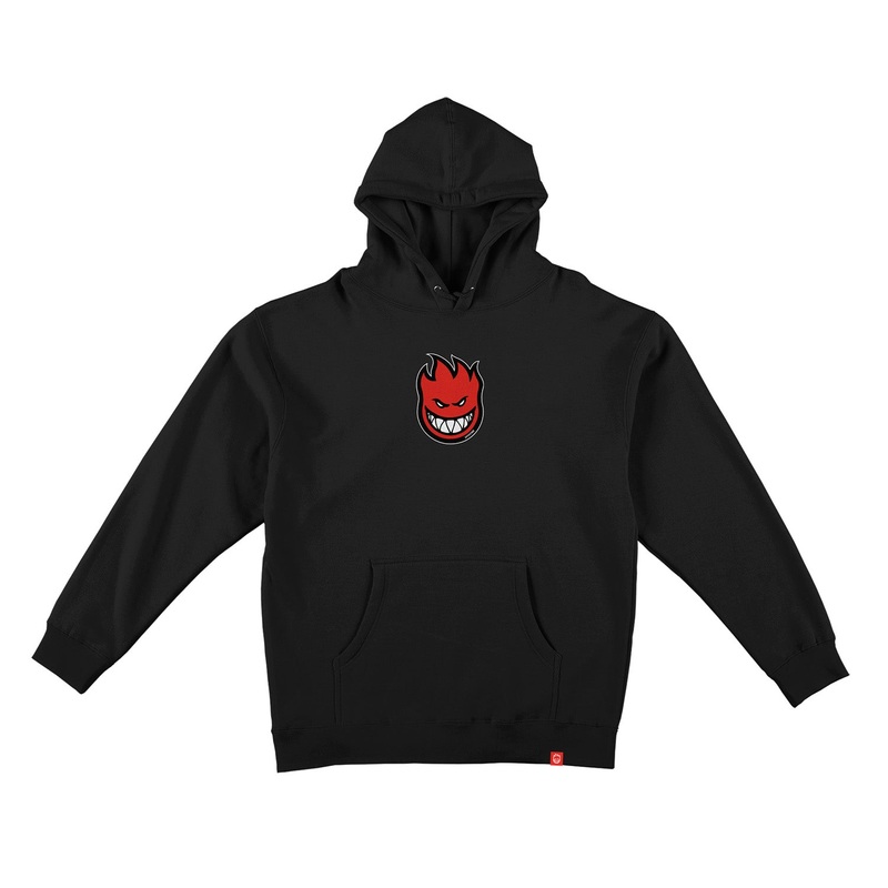 Spitfire Bighead Mid Fill Hooded Sweatshirt S Black/Red