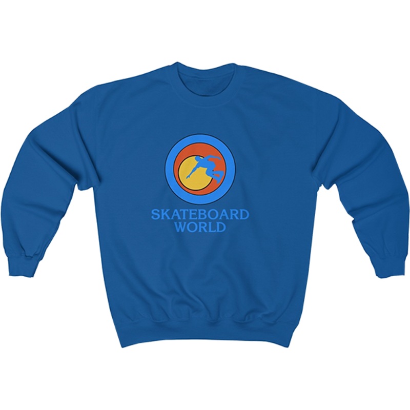45RPM SKATEBOARD WORLD CREW/SWT BLUE S