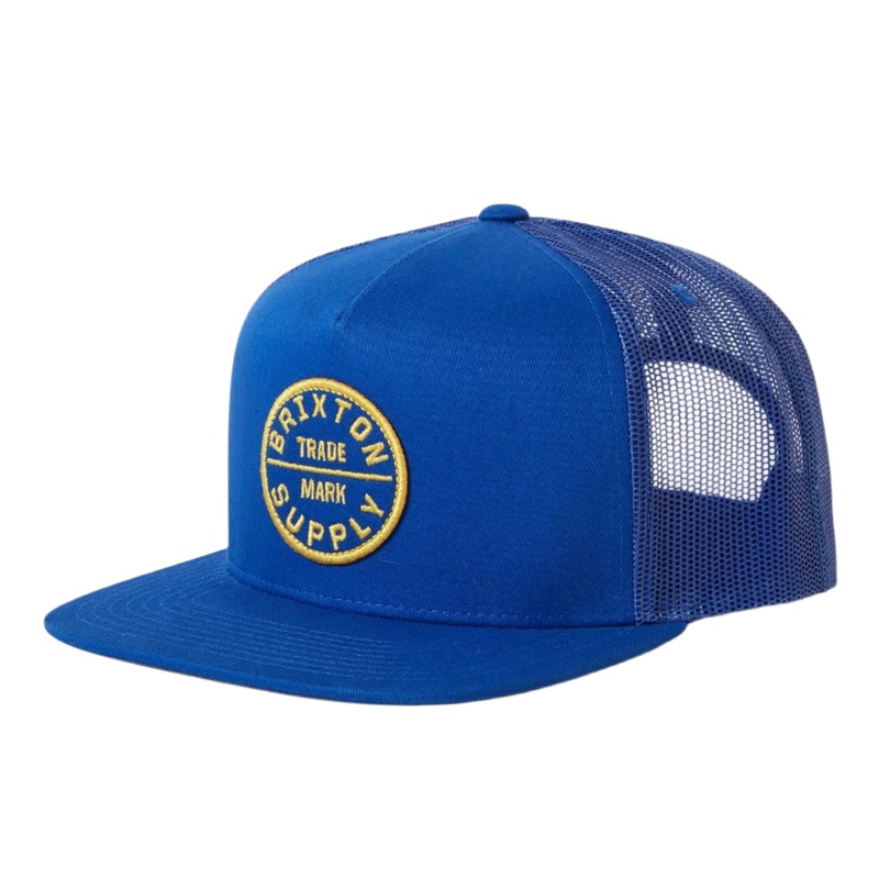 BRIXTON OATH MP TRUCKER HAT ROYAL/ROYAL