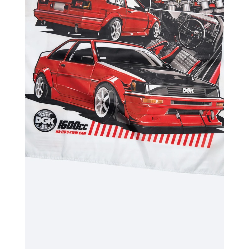 DGK Twin Cam Banner – White