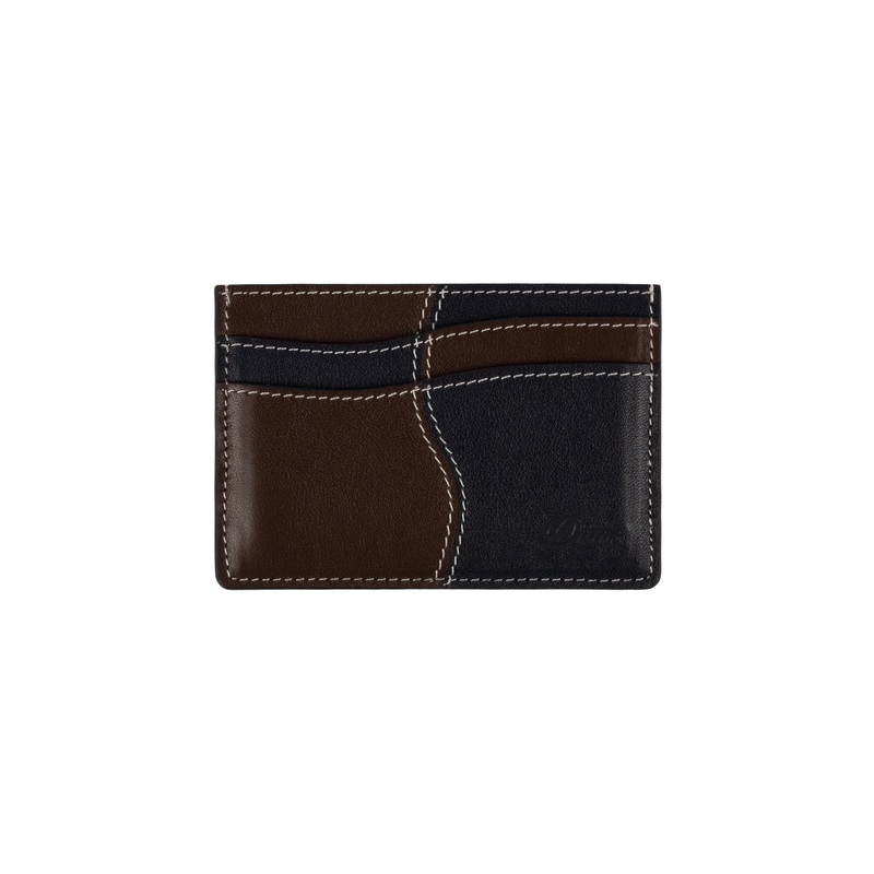 Dime Wave Leather Cardholder – Black