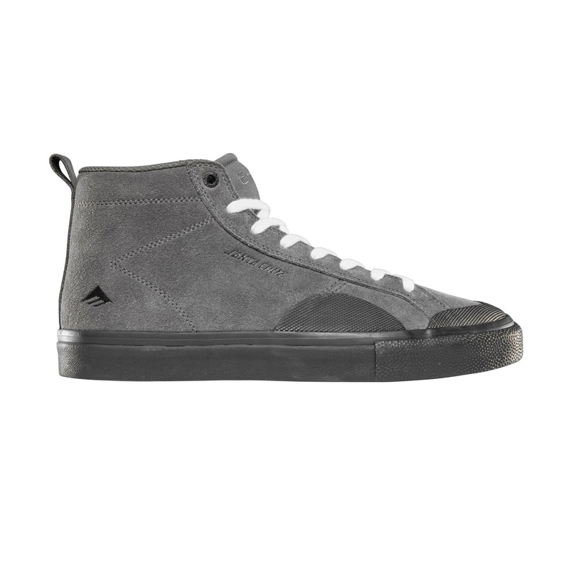 Emerica X Santa Cruz Omen Hi Shoes – Grey/Black 8 Grey