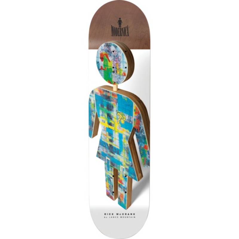 Girl McCrank Modernica Skateboard Deck 8.12