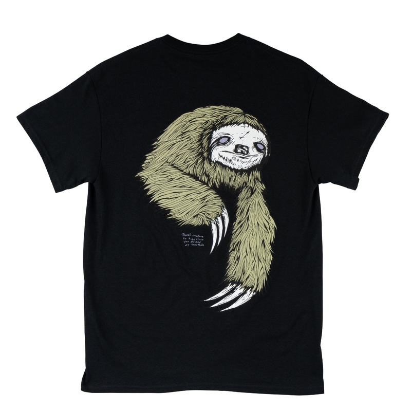 Sloth Tee – Black/Sage Small