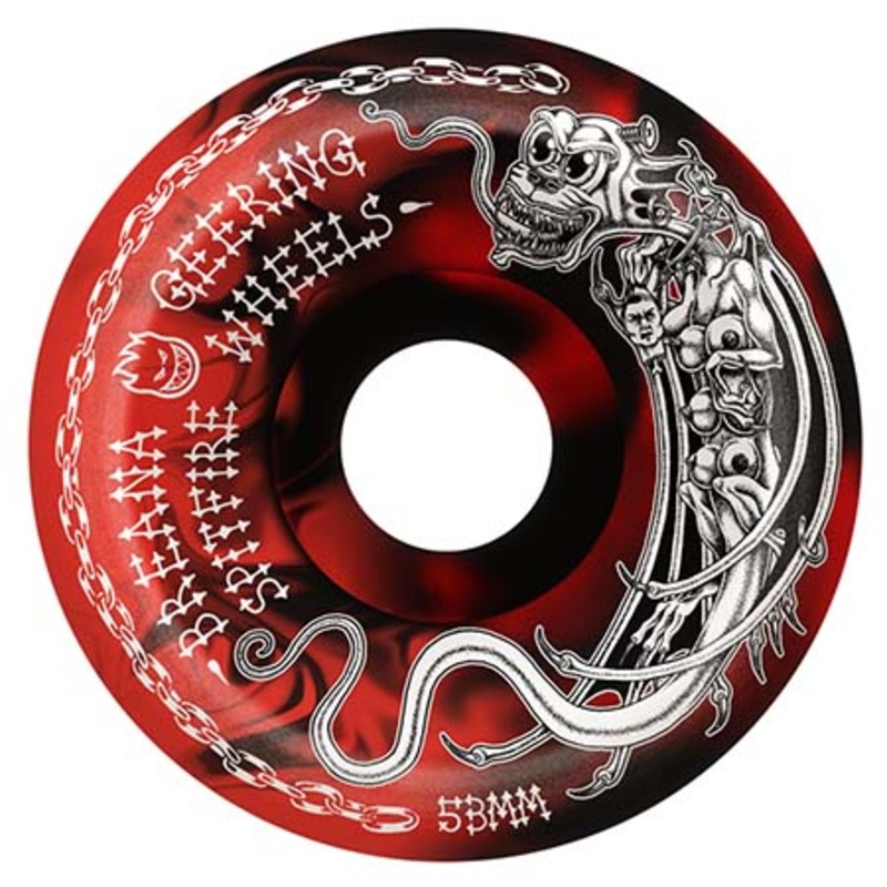 SPITFIRE WHEELS FORMULA 99D FOUR BREANA TORMENTOR CONICAL FULL BLACK/RED (53MM) 53MM