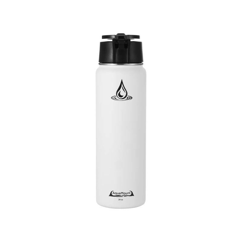 AquaMount Pro 24oz Coastal White Water Bottle