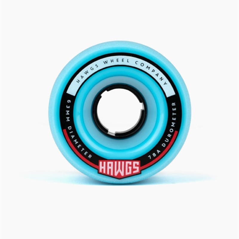 Hawgs Fatty Wheels 63mm 78a – Blue (Set of 4)