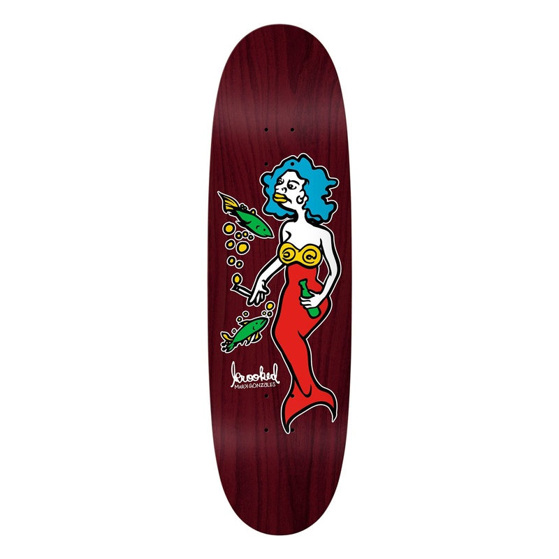 Krooked Mark Gonzales Mermaid Deck 9.1″