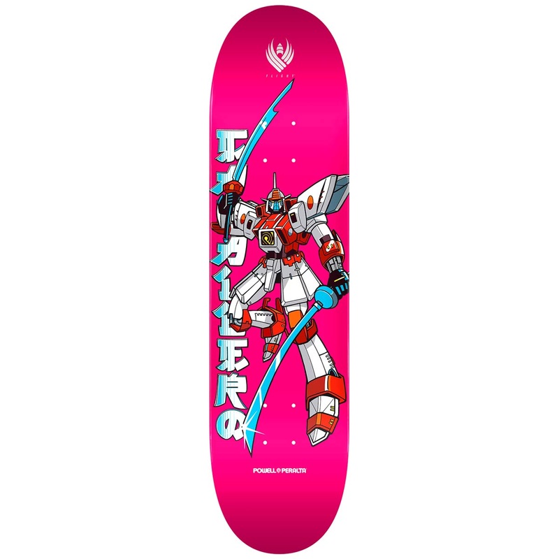 POWELL PERALTA DECK CAB GUNDAM FLIGHT DECK PINK (8.5″) 8.5″