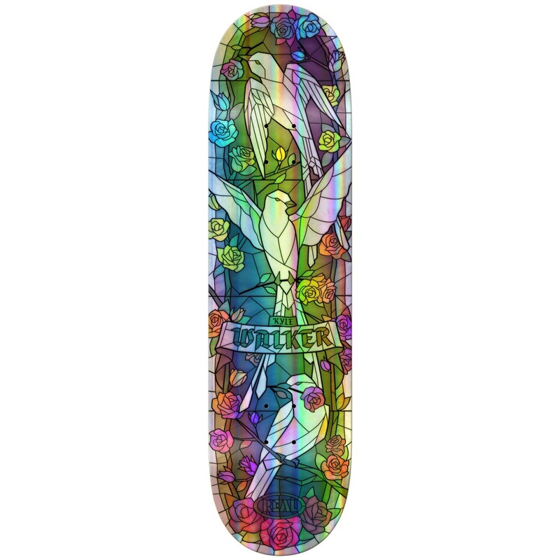 REAL DECK KYLE HOLOGRAPHIC RAINBOW FOIL CATHEDRAL (8.38″) 8.38″