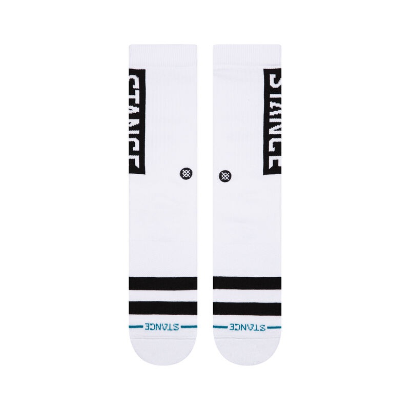 Stance OG Original White Crew Socks M