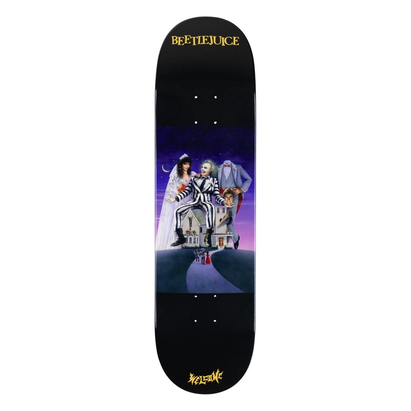 Welcome x Beetlejuice Showtime on Popsicle Deck – 8.5 Black/Purple Dip