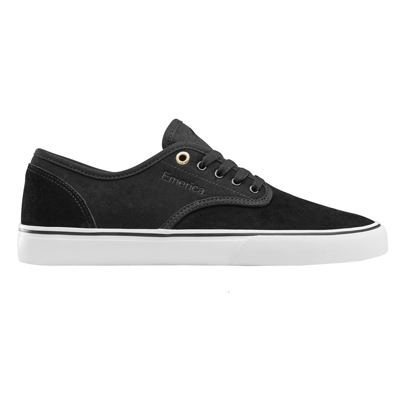 Emerica Shoes Wino Standard – Black/White/Gold 7 Black