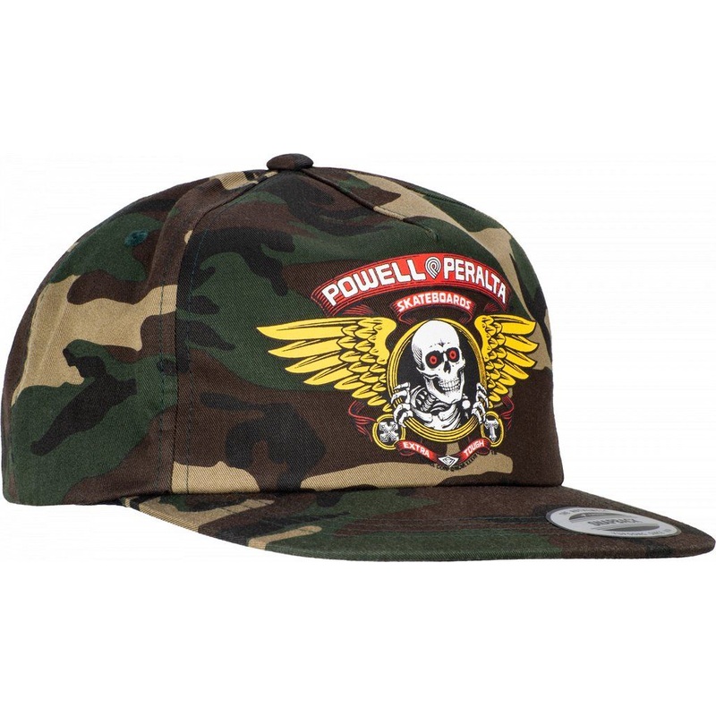 POWELL PERALTA CAP SNAPBACK – WINGED RIPPER CAMO CAMO
