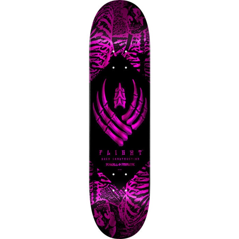 Powell Peralta Skeleton Foil Pink Flight 8″ Skateboard Deck