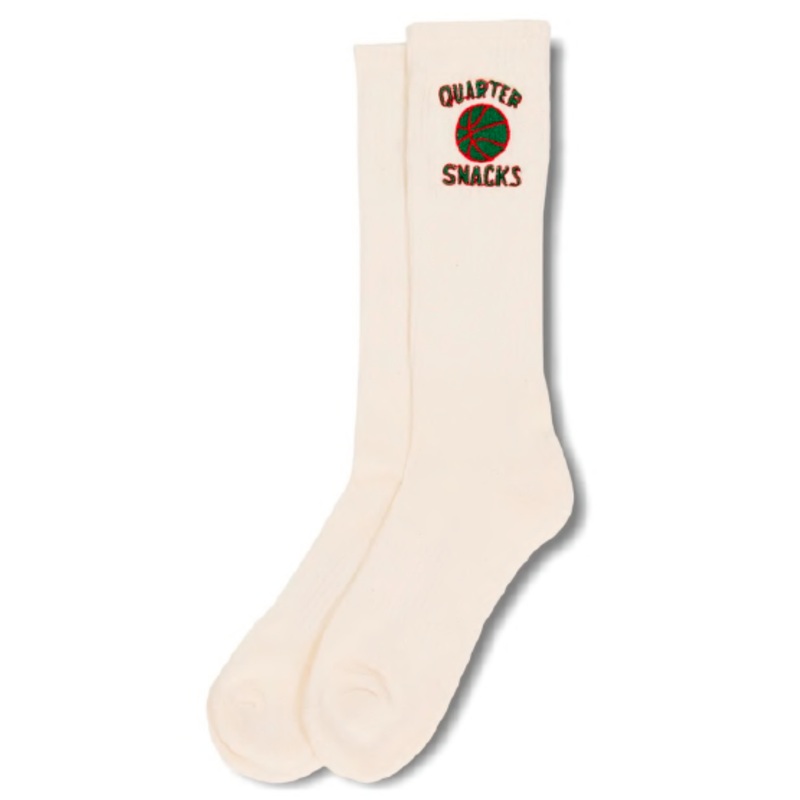 Quarter Snacks Ball Is Life Socks – Cream