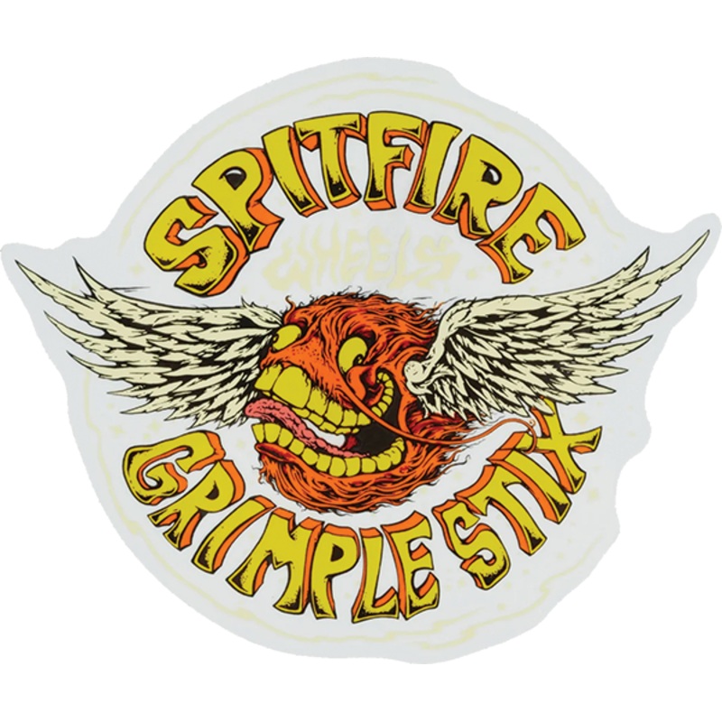 SF FLYING GRIMPLE DECAL LG ORG/YEL