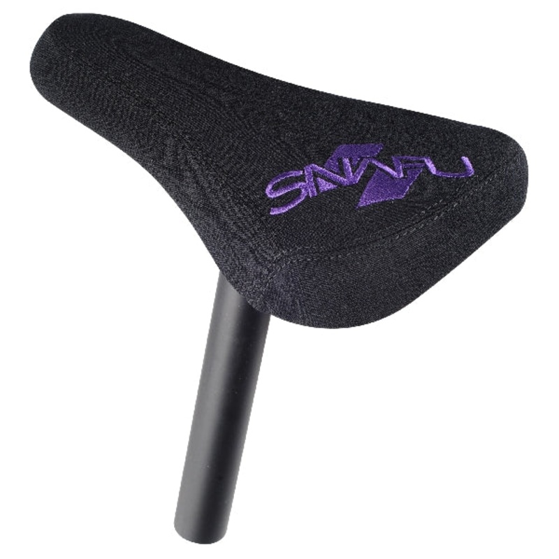 Snafu Solo Seat Padded & Post Combo – Black/Purple
