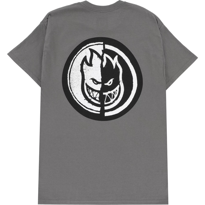 SPITFIRE YIN YANG T-SHIRT CHARCOAL SMALL