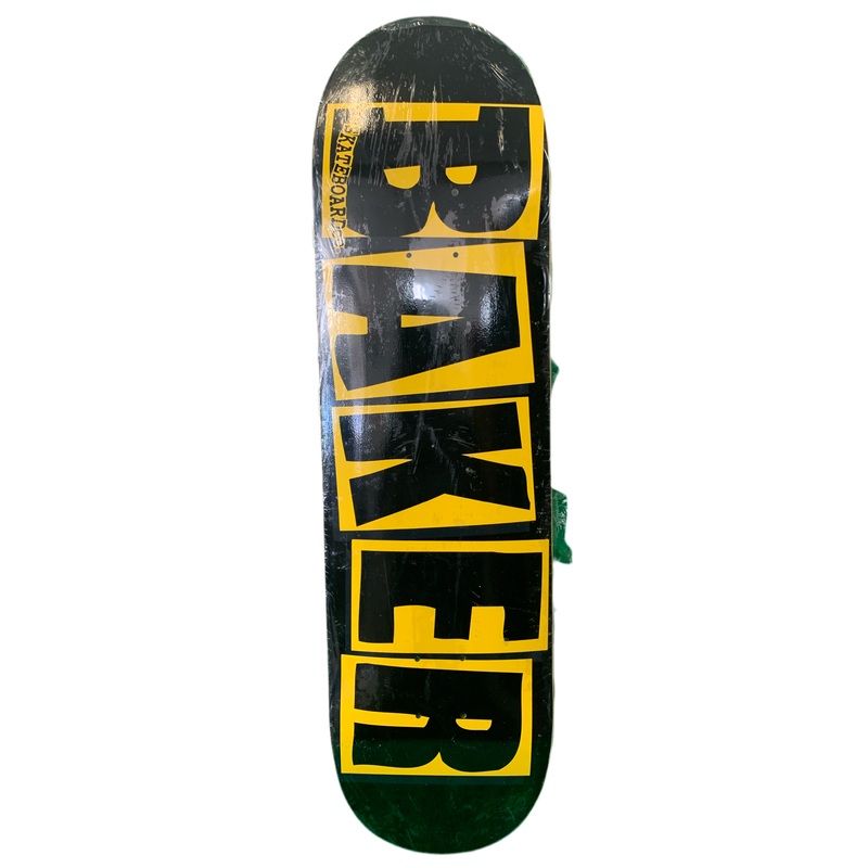Baker Brand Logo Black/Yellow 8.4″ Classic Skateboard Deck