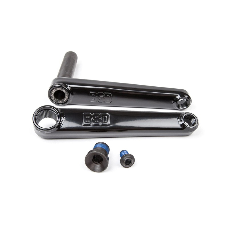 BSD BMX Substance XL Cranks 165mm – Flat Black