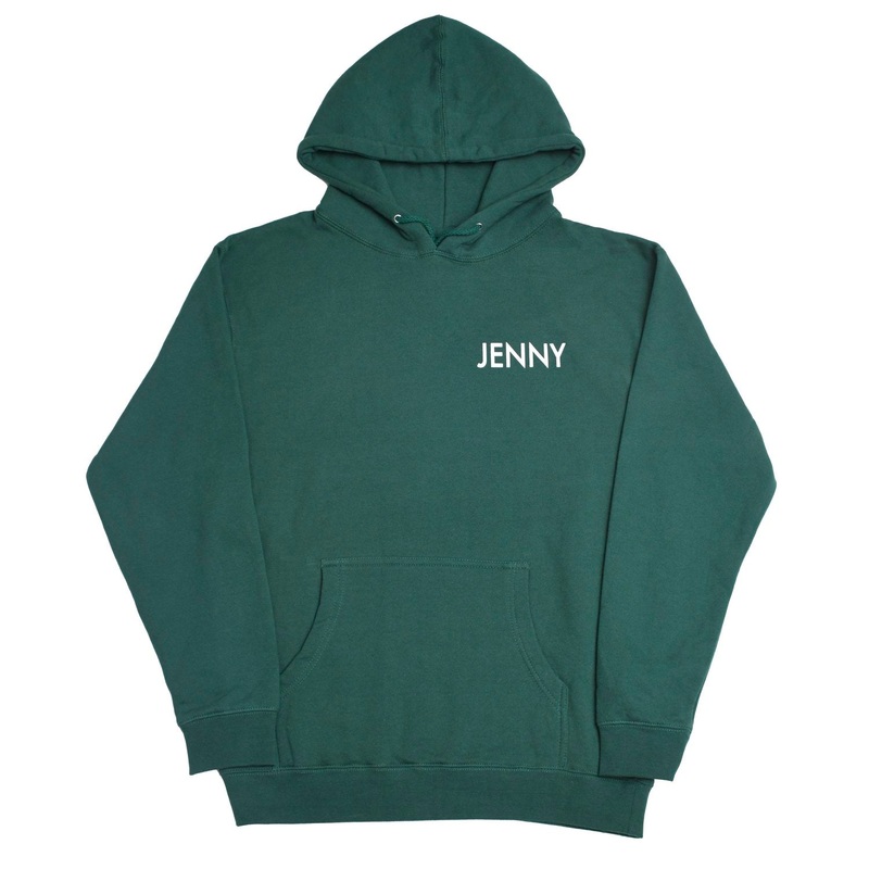 JENNY SNEK HOODIE DARK GREEN MEDIUM