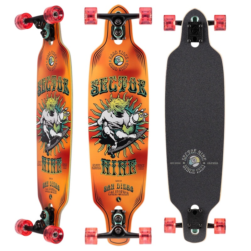 Sector 9  9er Mini Fractal Org Comp Sidewinder 8.75″x34″