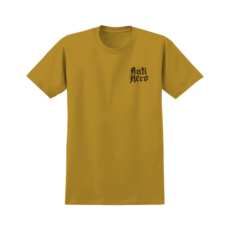 Antihero Coat of Arms T-Shirt M Mustard Heather