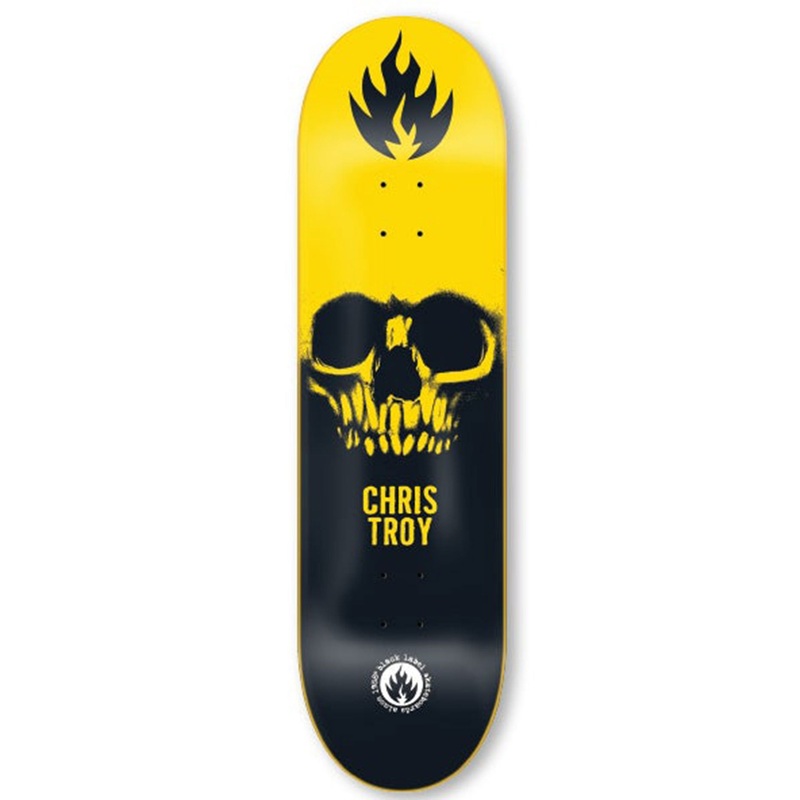 BLACK LABEL DECK – TROY SKULL (8.5″) 8.5″