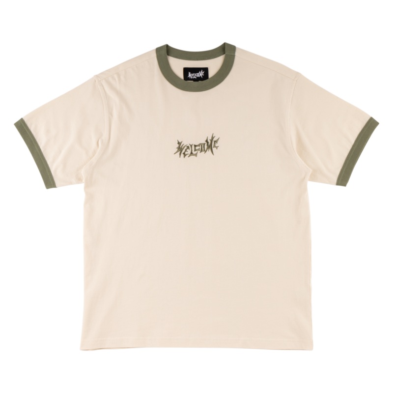 Detach S/S Ringer Tee – Bone Small