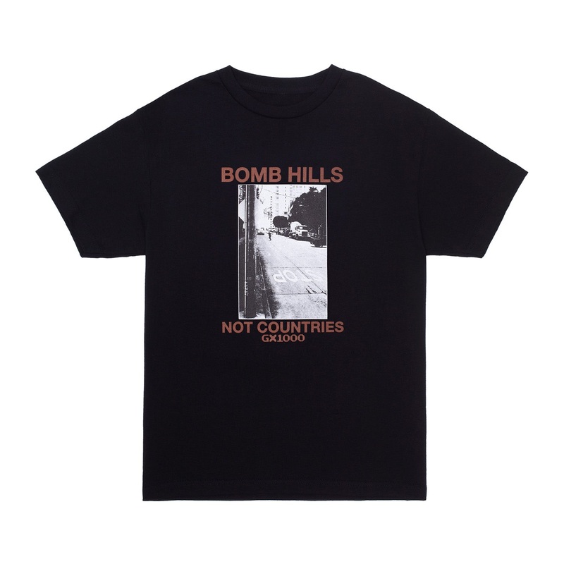 GX1000 Bomb Hills Not Countries T-Shirt S Black/Brown