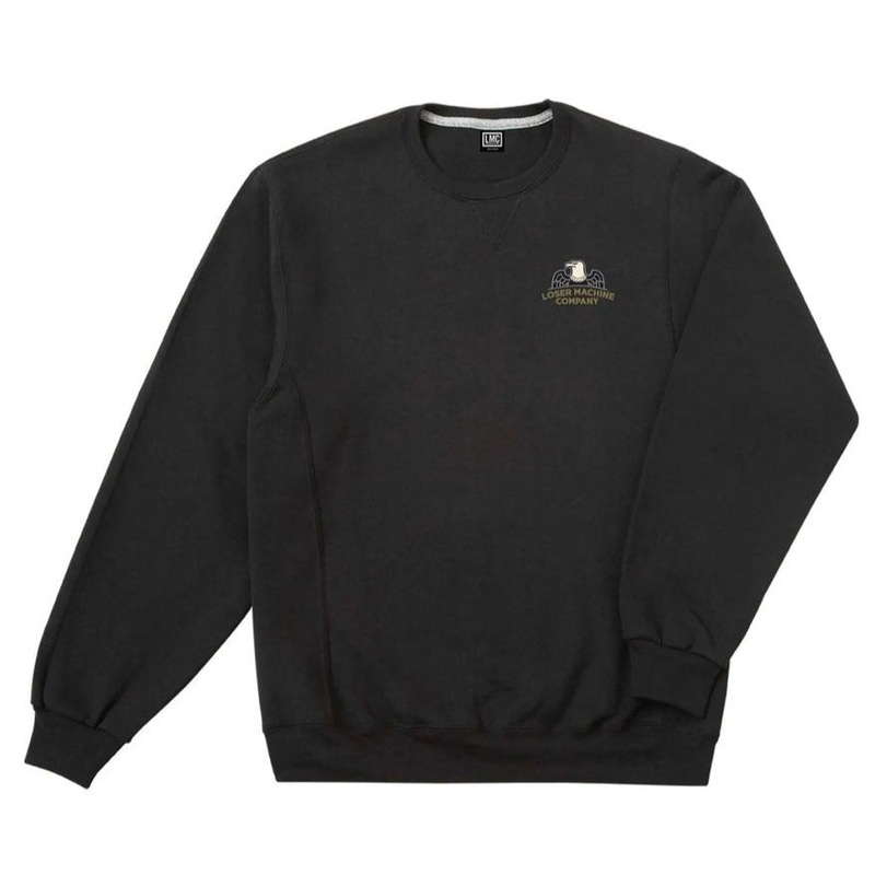 LOSER MACHINE SWEATER – OLYMPIC CREW BLACK MEDIUM