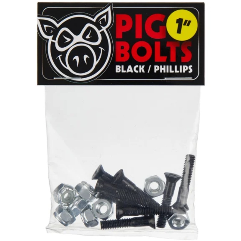 PIG HARDWARE SET – PRIME BOLTS BLACK PHILLIPS (1″/1.25″) 1″