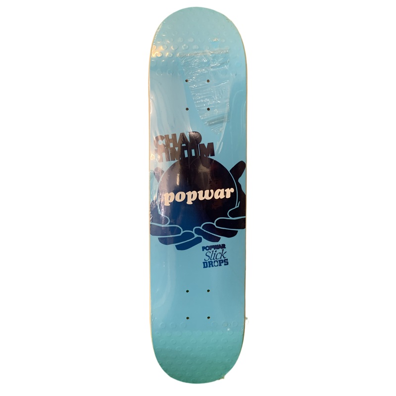 Popwar Chad Timtim Slick Drops Blue 7.75″ Classic Skateboard Deck