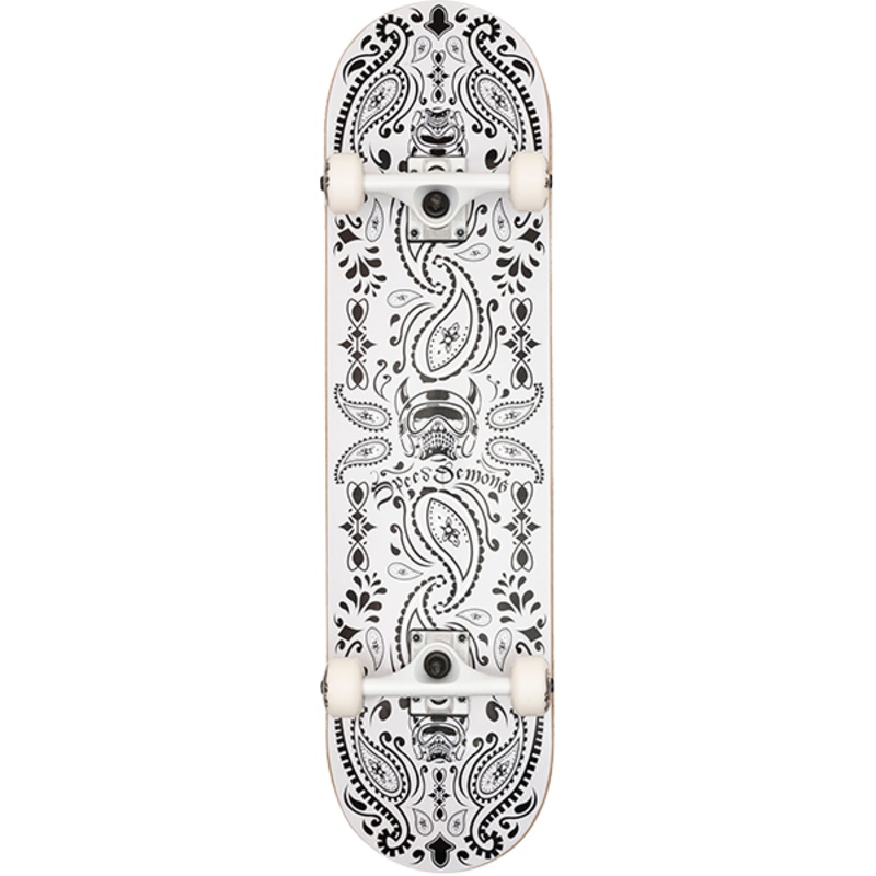 SD BANDANA COMPLETE BLK/WHT 7.5″