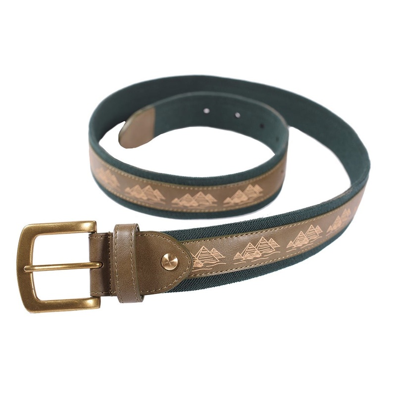 Theories As Above Vegan Leather Belt – Forest Brown O/S