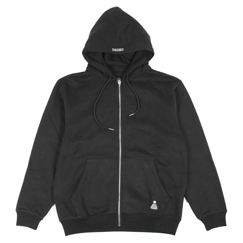 Theories SCRIBBLE SPORT ZIP HOODIE Black S