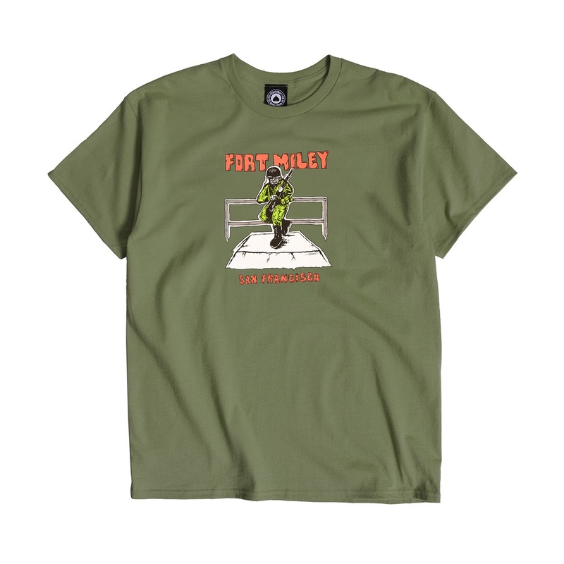 Thrasher Fort Miley T-Shirt S Army
