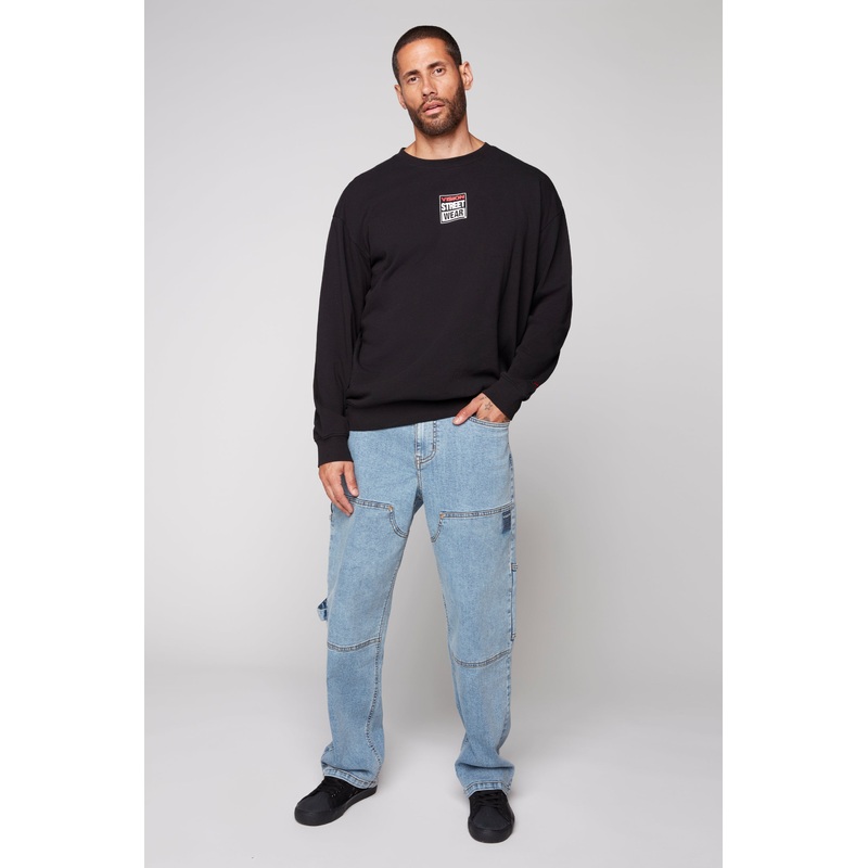 DORFMAN – Loose Fit Carpenter Pant – Dark Stone Denim 28