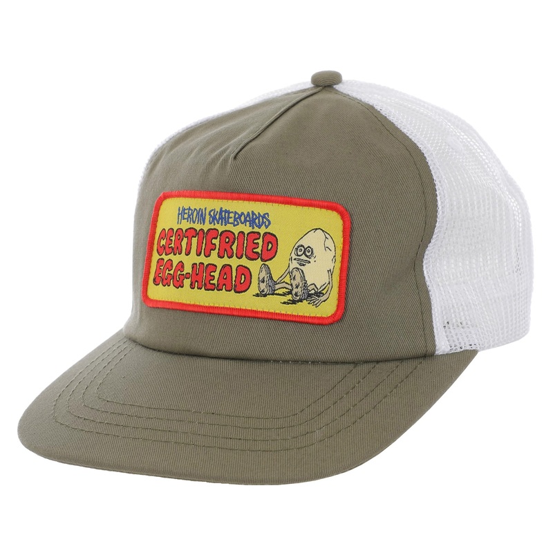 HEROIN CERTIFRIED TRUCKER HAT OLIVE