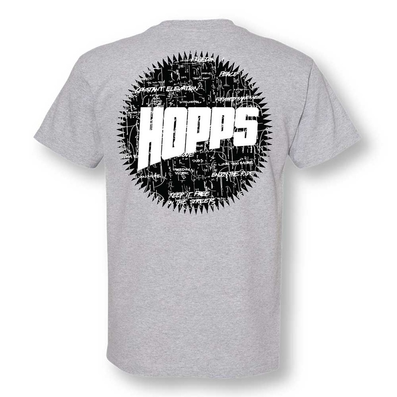 Hopps Skateboards Forward Movement Tee Grey S